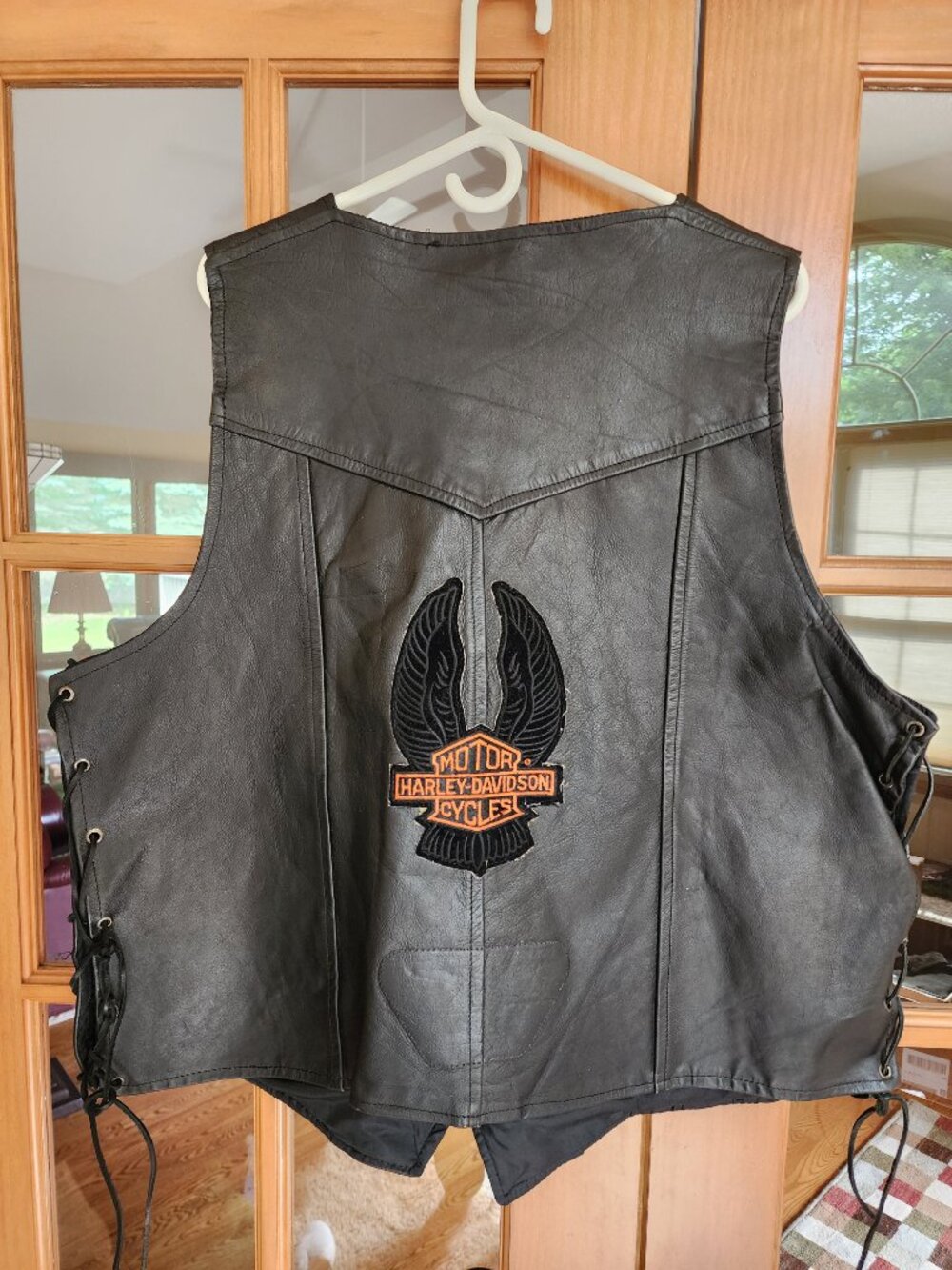 Leather Men's Vest Size 50 - Picture 3 of 8